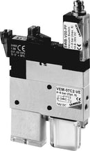 Image of VEM-07A2-VE - Vacuum Ejector 0.7mm NC blow off valve - Camozzi | Roladex UK