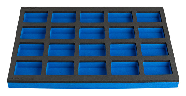 SOS tool tray with compartment for work bench narrow drawer cabinet, 570 x 374