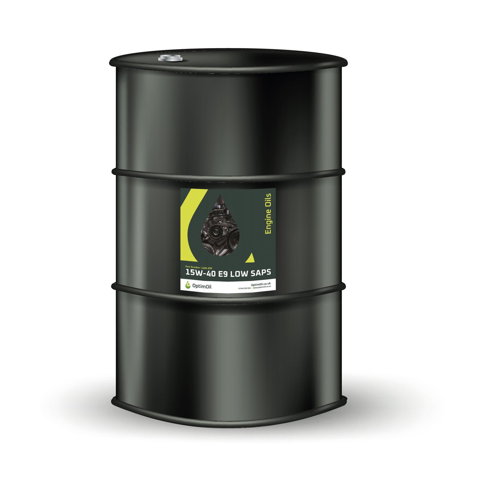 Optimoil | 15W-40 Low Saps Engine Oil | 1225-205 | 205 Litres Barrel x 4 Barrels