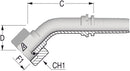 3/4" BSP 45deg Female x 3/4 Hose