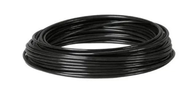 8mm x 6mm Black Polyurethane 25 Mtr
