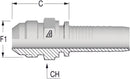 7/16" -20 JIC Male x 1/4 Hose
