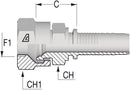 1/4" BSP Japanese Female x 1/4 Hose