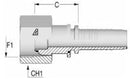 1.1/2"  BSP Female x 1.1/2" Hose Insert