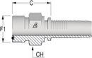 1.3/16" -12 ORFS Male x 3/4 Hose