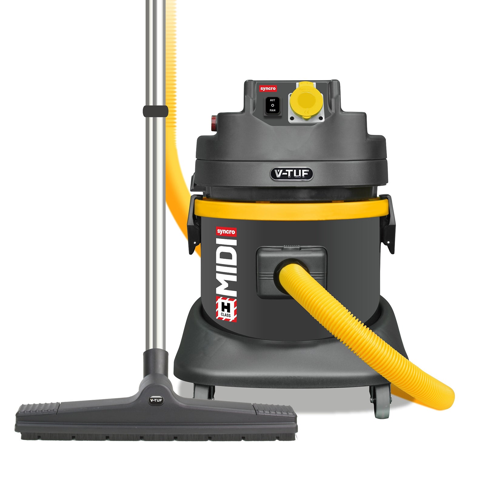 MIDI SYNCRO 110V H Class Dust Extractor with Powertool Syncro